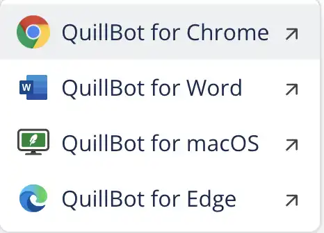 Quillbot - intégrations