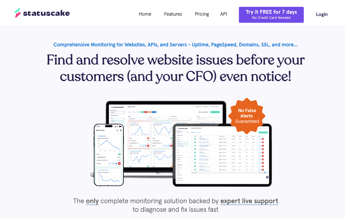 Monitoring site web Statuscake