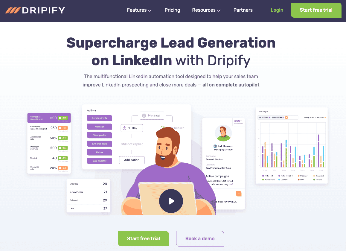 Prospecter sur LinkedIn avec Dripify