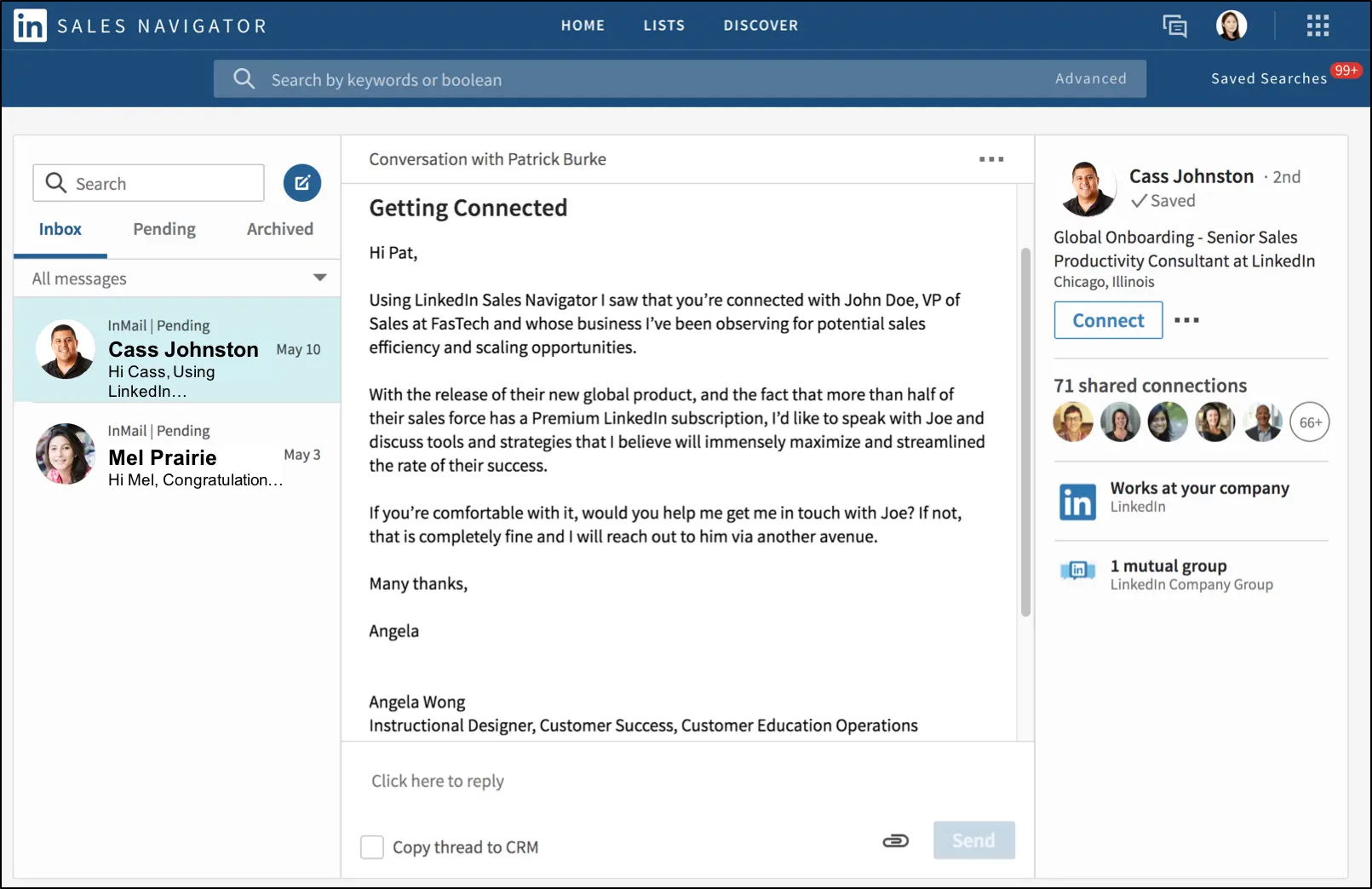 Prospecter sur LinkedIn avec les InMails