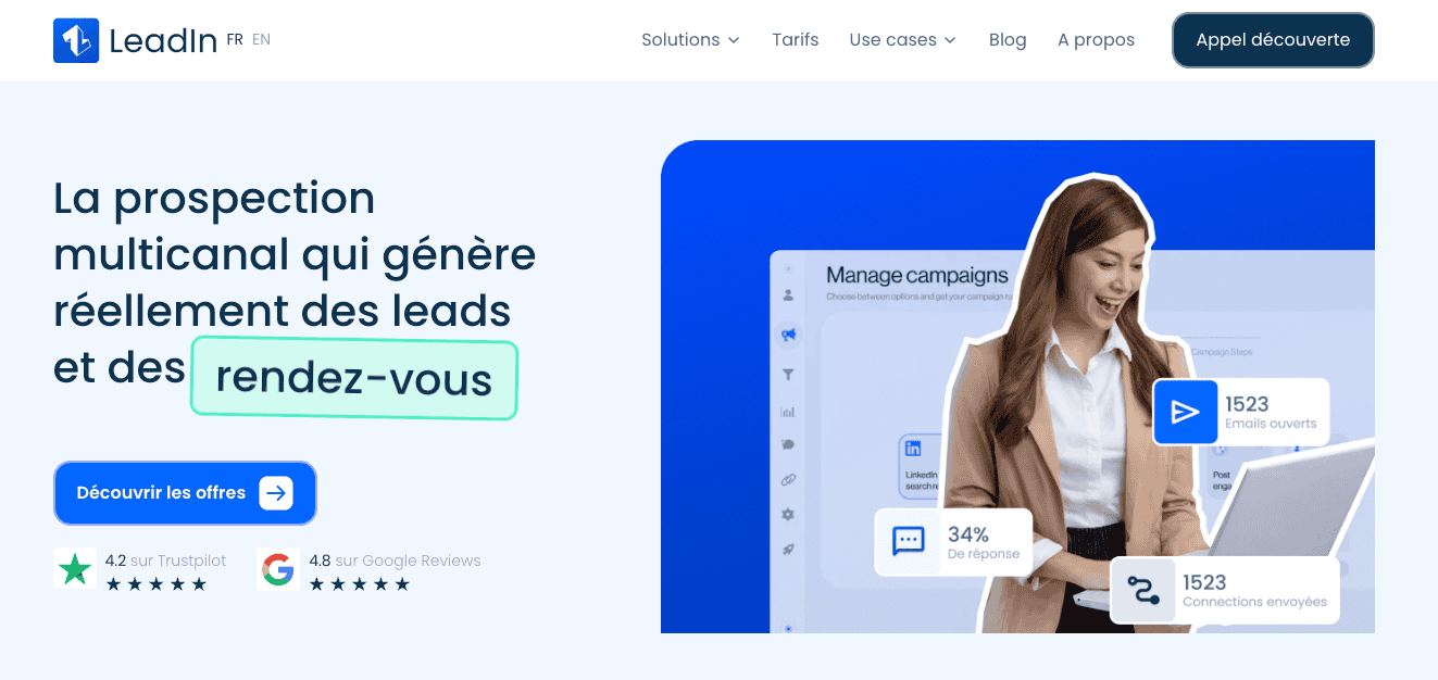 Prospecter sur LinkedIn avec Leadin