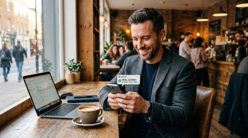 Entrepreneur qui génère des ventes en automatique