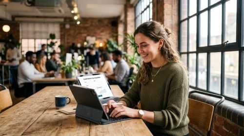 Growth hackeuse dans un coworking space